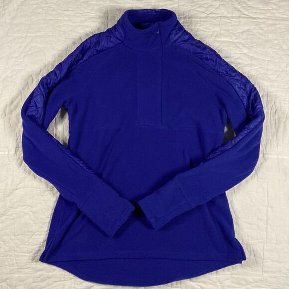 Athleta Quarter Zip Violet Sweater size Medium - Picture 1 of 12
